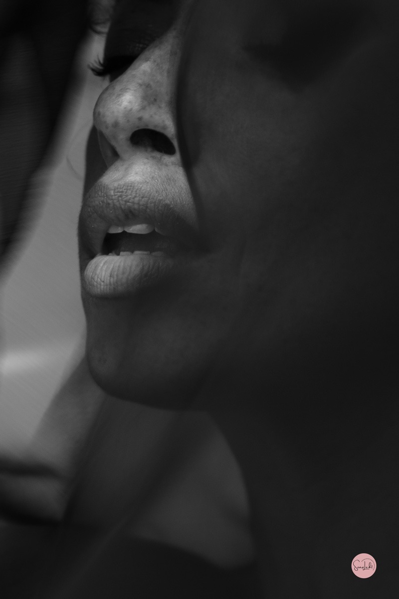 Editorial Porträt, Nahaufnahme, Lippen, Sinnliche Fotografie, SensiLicht, Edles Boudoir, Niedersachsen, Deutschland